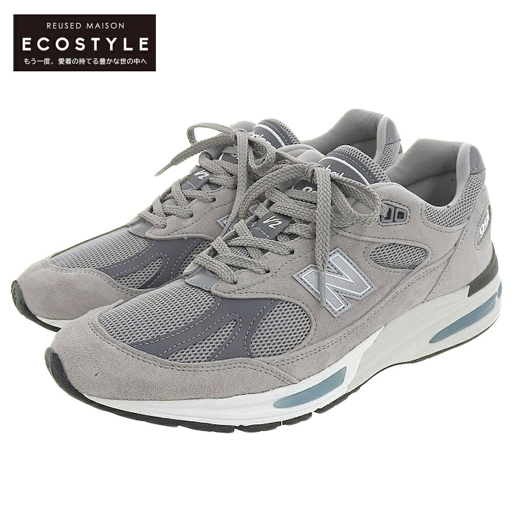 NEW BALANCE ニューバランス 美品 NEW BALANCE ニューバランス Made in UK 991 v2 GL2 スニーカー シューズ メンズ グレー 28cm U991GL..