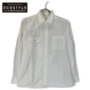 sacai サカイ ホワイト SCM-038 Cotton Poplin Shirt トップス 1 ホワイト メンズ 【中古】