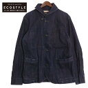 RRL ダブルアールエル 世界104着限定 インディゴ 2012SS LIMITED EDITION リジッド デニム カバーオール ジャケット L インディゴ メンズ 【中古】