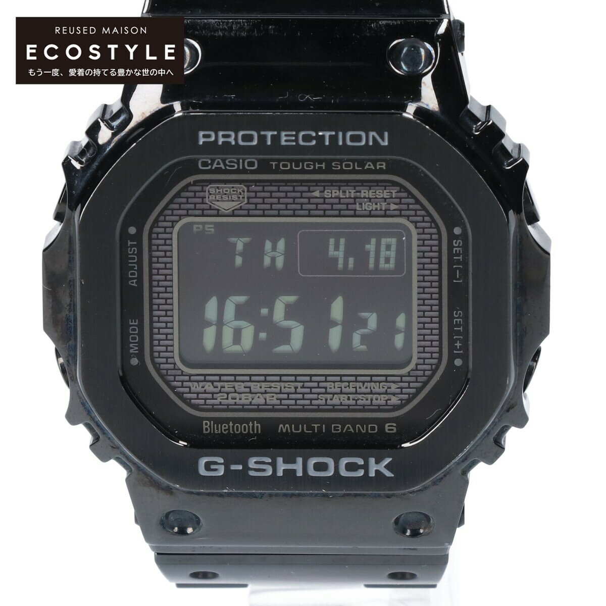 G-SHOCK ジーショック GMW-B5000GD-1JF FULL METAL 5000 SERIES フルメタル モバイルリンク機能 マルチバンド6 タフソーラー電波 腕時計 ブラック メンズ 【中古】