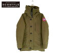 CANADA GOOSE カナダグース カーキ 3438JM ジャスパー ダウンジャケット コート XS カーキ メンズ 【中古】