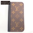 LOUIS VUITTON ルイヴィトン 【美品/日本限定】23年製 M82891 IPHONE 15 PRO・フォリオ 携帯ケース ブラウン 【中古】