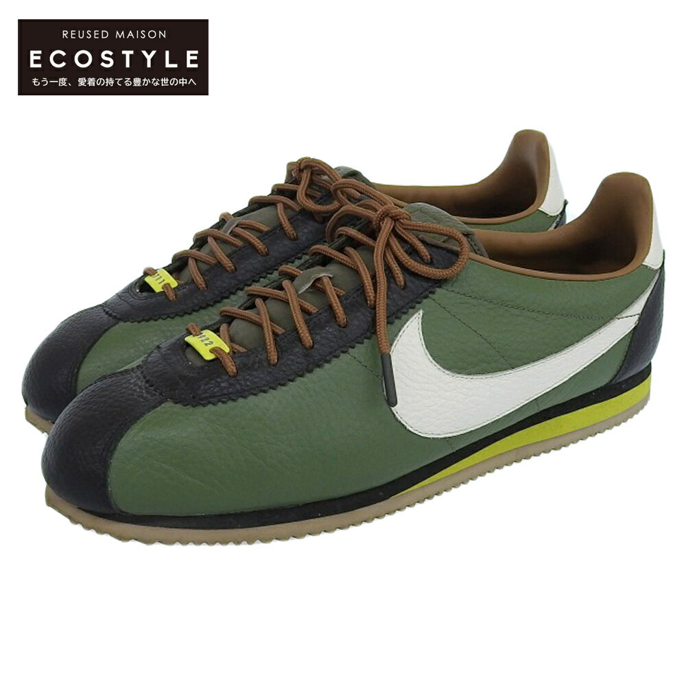 NIKE ナイキ 美品 NIKE ナイキ NIKEID コルテッツ レザー スニーカー メンズ グリーン 29.5cm AO4693-992 シューズ 11.5(US) グリーン メンズ 【中古】