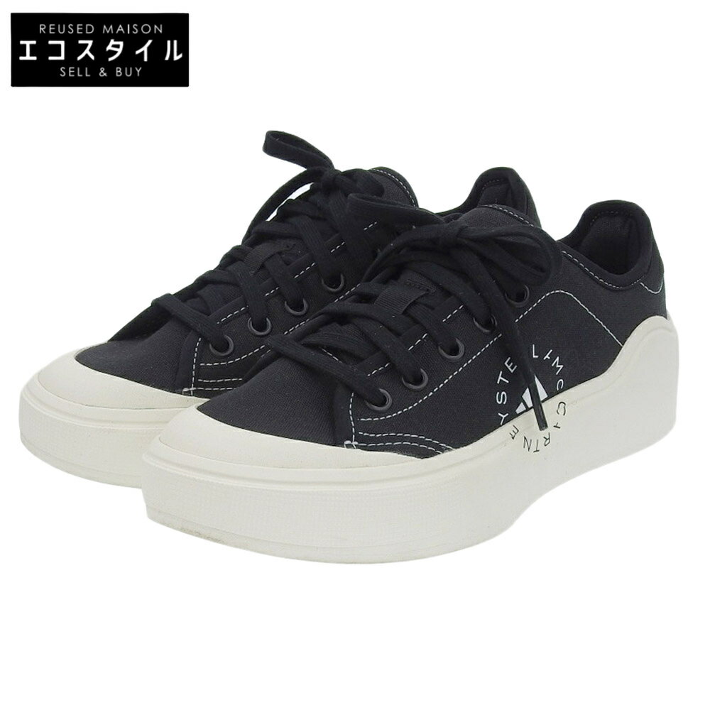 adidas AfB_X i adidas ~STELLA McCARTNEY AfB_X ~Xe}bJ[gj[ COURT R[g Xj[J[ V[Y Y  ubN 25cm HP5702 V[Y 7(US) ubN Y yÁz