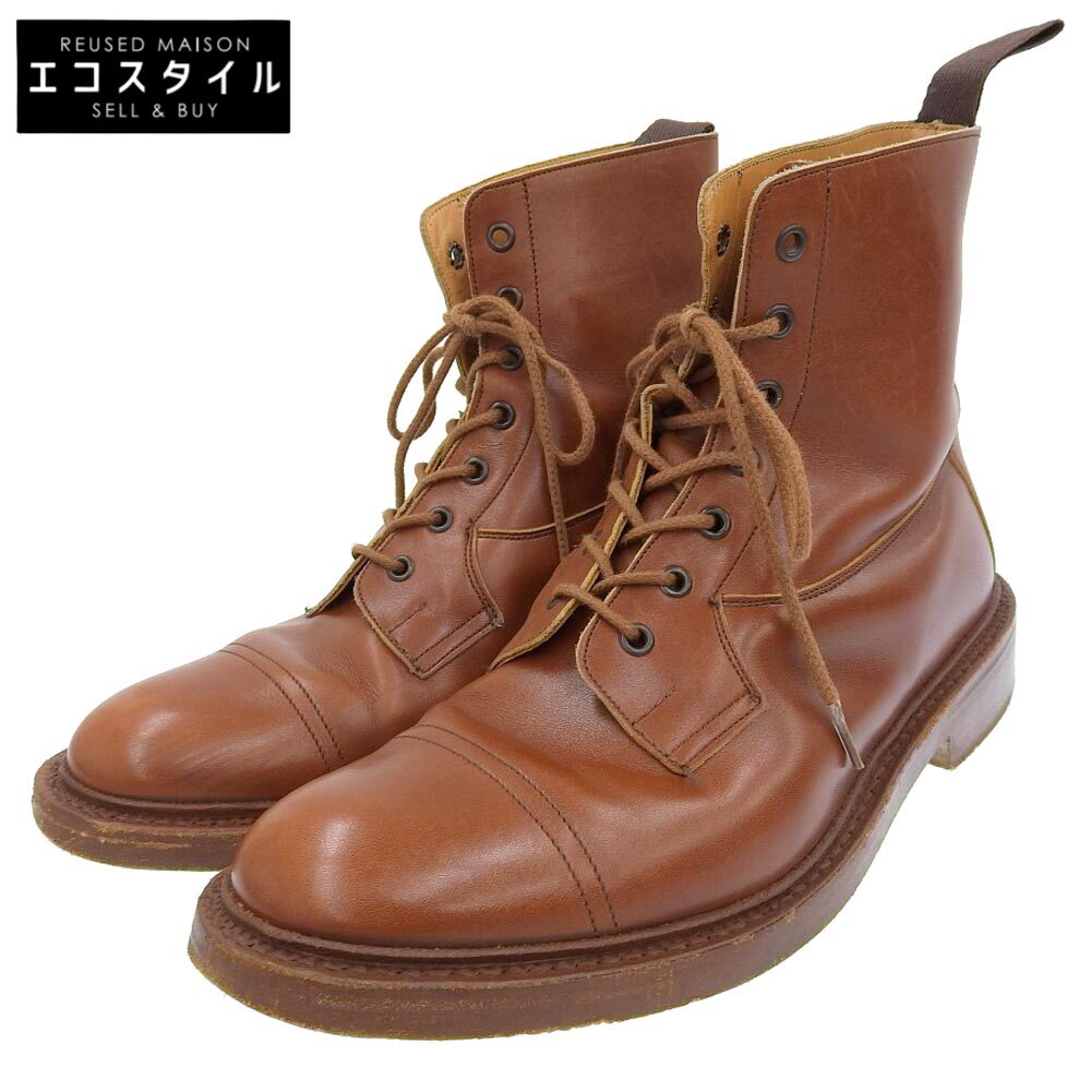 Tricker's トリッカーズ TRICKER'S トリッカーズ ユニオンワークス別注 イミテーション キャップトゥ レースアップ ブーツ シューズ メンズ ブラウン 9.5 M7534 シューズ 9.5 ブラウン メンズ 【中古】のサムネイル