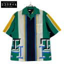TOMMY HILFIGER トミーヒルフィガー MW34291 モノグラム キューバンカラーシャツ トップス M マルチカラー メンズ 【中古】