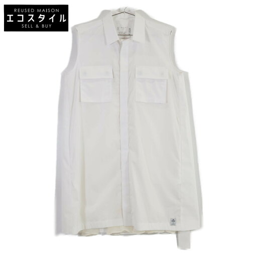 sacai サカイ 【新品/24年製】24-07159 Thomas Mason Cotton Poplin Dress ノースリーブシャツ ワンピース 2 ホワイト レディース 【中古】 sacai サカイ 【新品/24年製】24-07159 Thomas Mason Cotton Poplin Dress ノースリーブシャツ ワンピース 2 ホワイト レディース 【中古】