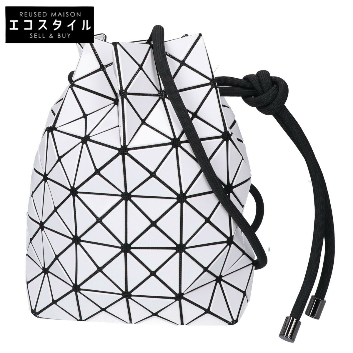 BAO BAO ISSEY MIYAKE バオバオイッセイミヤケ 【新品同様】BB33-AG531-01 W RING 巾着型 ショルダーバッグ ホワイト レディース 【中古】のサムネイル