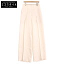 BRUNELLO CUCINELLI ブルネロクチネリ 22SS オフホワイト MH587P7856 リネン・コットン タックワイドパンツ ボトムス 36 ホワ...