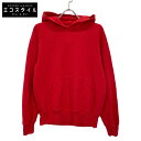 DIESEL ディーゼル レッド S-MACS-HOOD-MEGOVAL ビッグロゴ プルオーバーフーディ トップス S レッド メンズ 【中古】