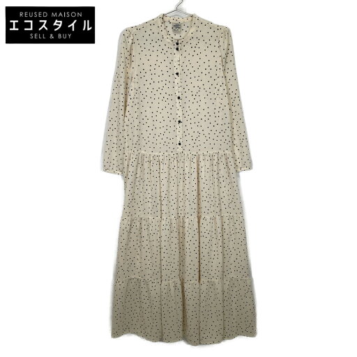 BAUM UND PFERDGARTEN バウムウンドヘルガーデン BAUM UND PFERDGARTEN 412-0140003 アイボリー ポリエステル ドット柄 長袖ワンピース ワンピース 36 アイボリー レディース 【中古】 BAUM UND PFERDGARTEN バウムウンドヘルガーデン BAUM UND PFERDGARTEN 412-0140003 アイボリー ポリエステル ドット柄 長袖ワンピース ワンピース 36 アイボリー レディース 【中古】