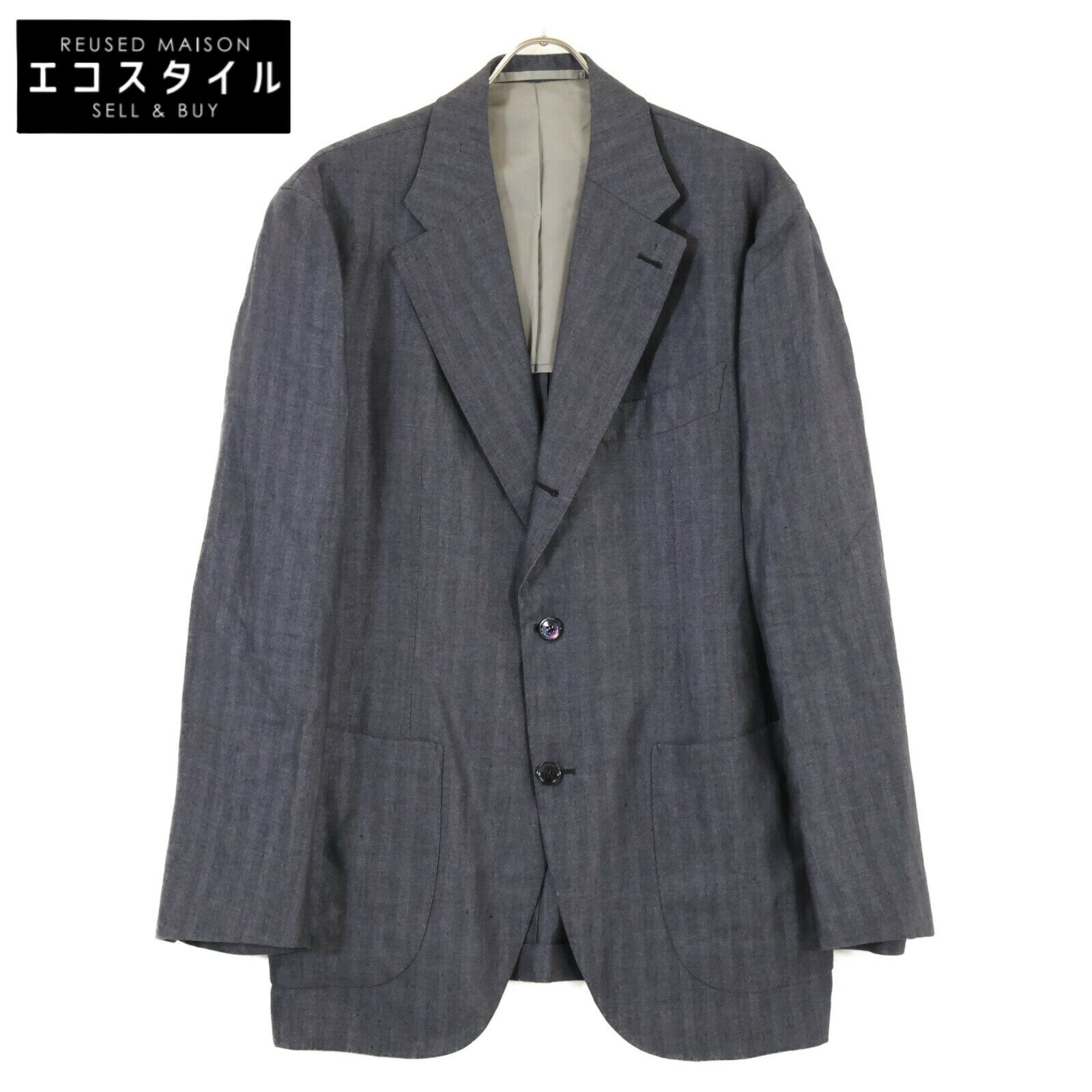 Sartoria Ypsilon サルトリアイプシロン 【美品】HARRISONS生地 テーラード ジャケット ネイビー メンズ 【中古】