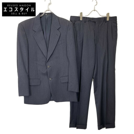 VALENTINO ヴァレンティノ グレー ウール スーツセットアップ スーツ 48 ダークグレー メンズ 【中古】 VALENTINO ヴァレンティノ グレー ウール スーツセットアップ スーツ 48 ダークグレー メンズ 【中古】