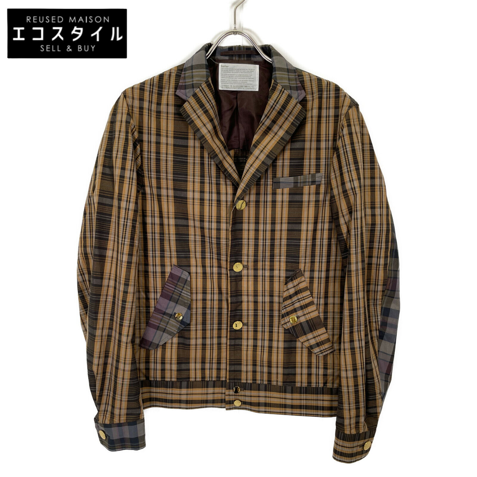 楽天市場】kolor(柄チェック)(コート・ジャケット|メンズ 楽天市場】kolor(柄チェック)(コート・ジャケット|メンズ