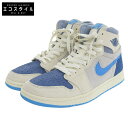 NIKE ナイキ NIKE ナイキ エア ジョーダン 1 ズーム CMFT 2 ハイカット スニーカー シューズ メンズ ホワイト系/ブルー 26.0cm DV...