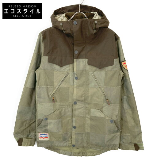 BURTON バートン ×マウンテンデュー 10105VN800813 Da Nang MB FOLSOM JK ジャケット S カーキ×ブラウン メンズ 【中古】 BURTON バートン ×マウンテンデュー 10105VN800813 Da Nang MB FOLSOM JK ジャケット S カーキ×ブラウン メンズ 【中古】