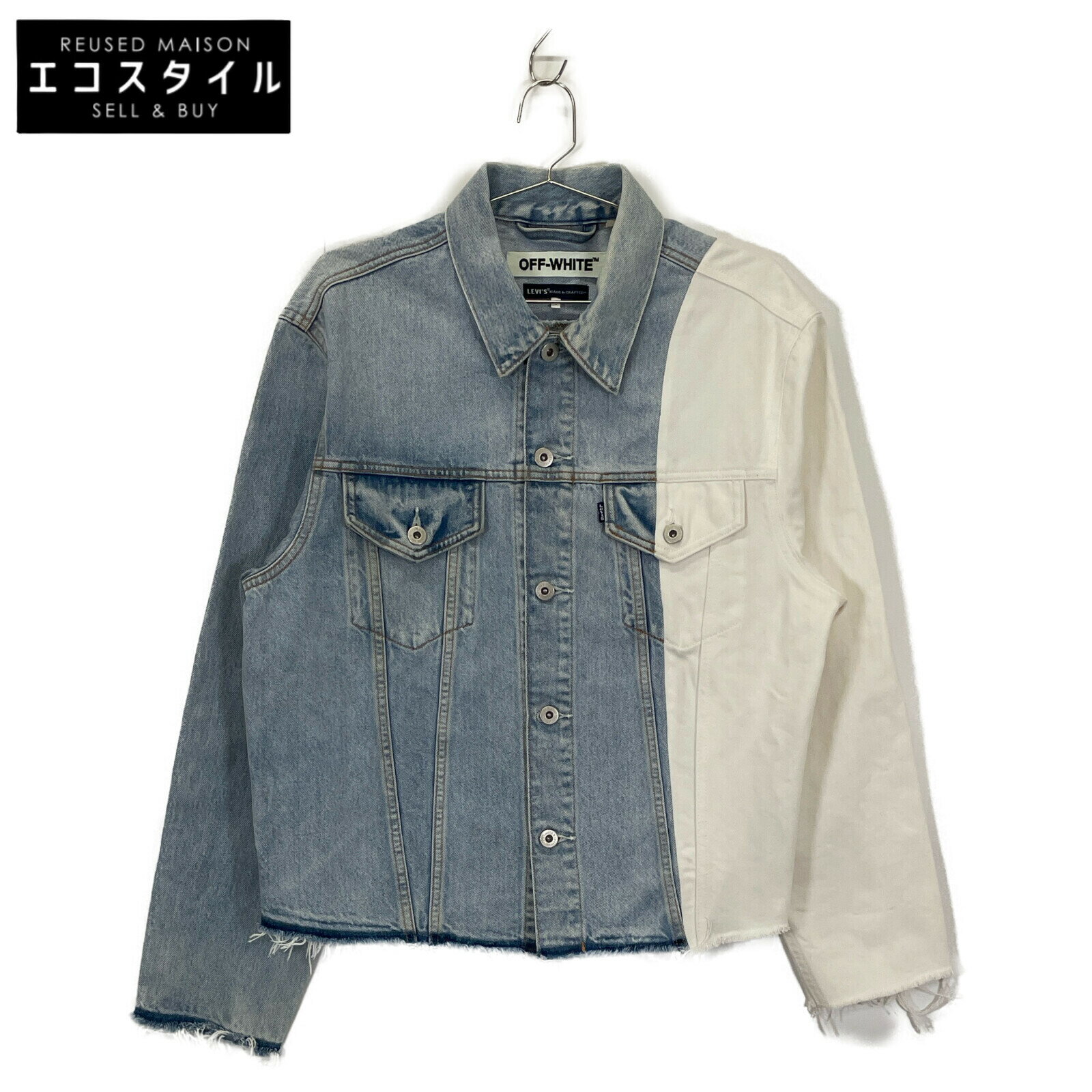 楽天市場】off-white ジャケット(素材(生地・毛糸)デニム 楽天市場】off-white ジャケット(素材(生地・毛糸)デニム