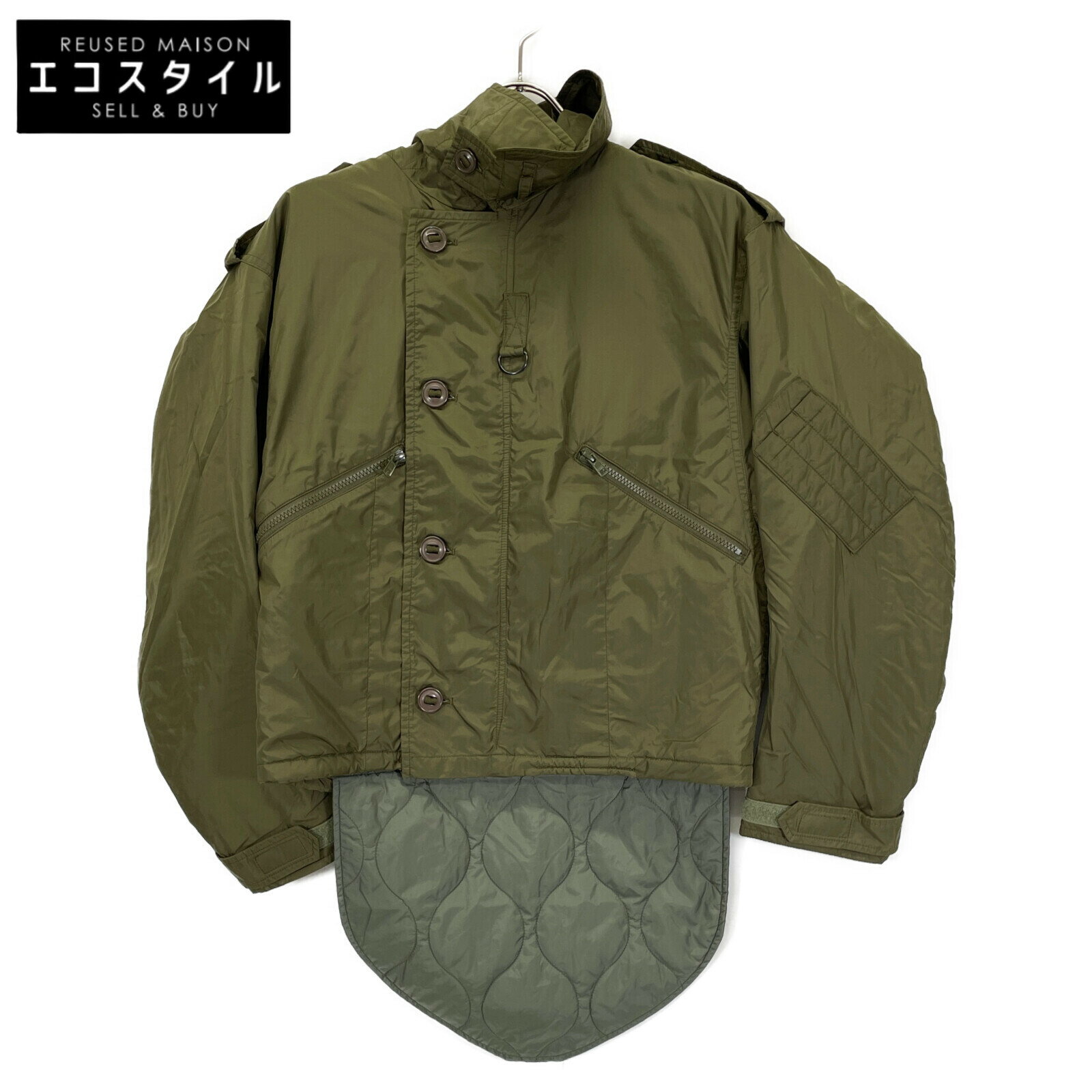 Y's ワイズ 【美品/22年製】YE-J02-815 ナイロン パイロット ジャケット 1 カーキ レディース 【中古】