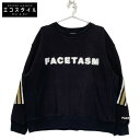 FACETASM ファセッタズム KK-SW-U01 ブラック ×KOSUKE KAWAMURA RIB XXL LOGO SWEAT トップス 5 ブラック ...