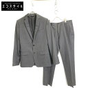 DOLCE&GABBANA ドルチェアンドガッバーナ G1MNCT グレー MARTINI ピンストライプスーツセットアップ スーツ 44 グレー メンズ 【中古】