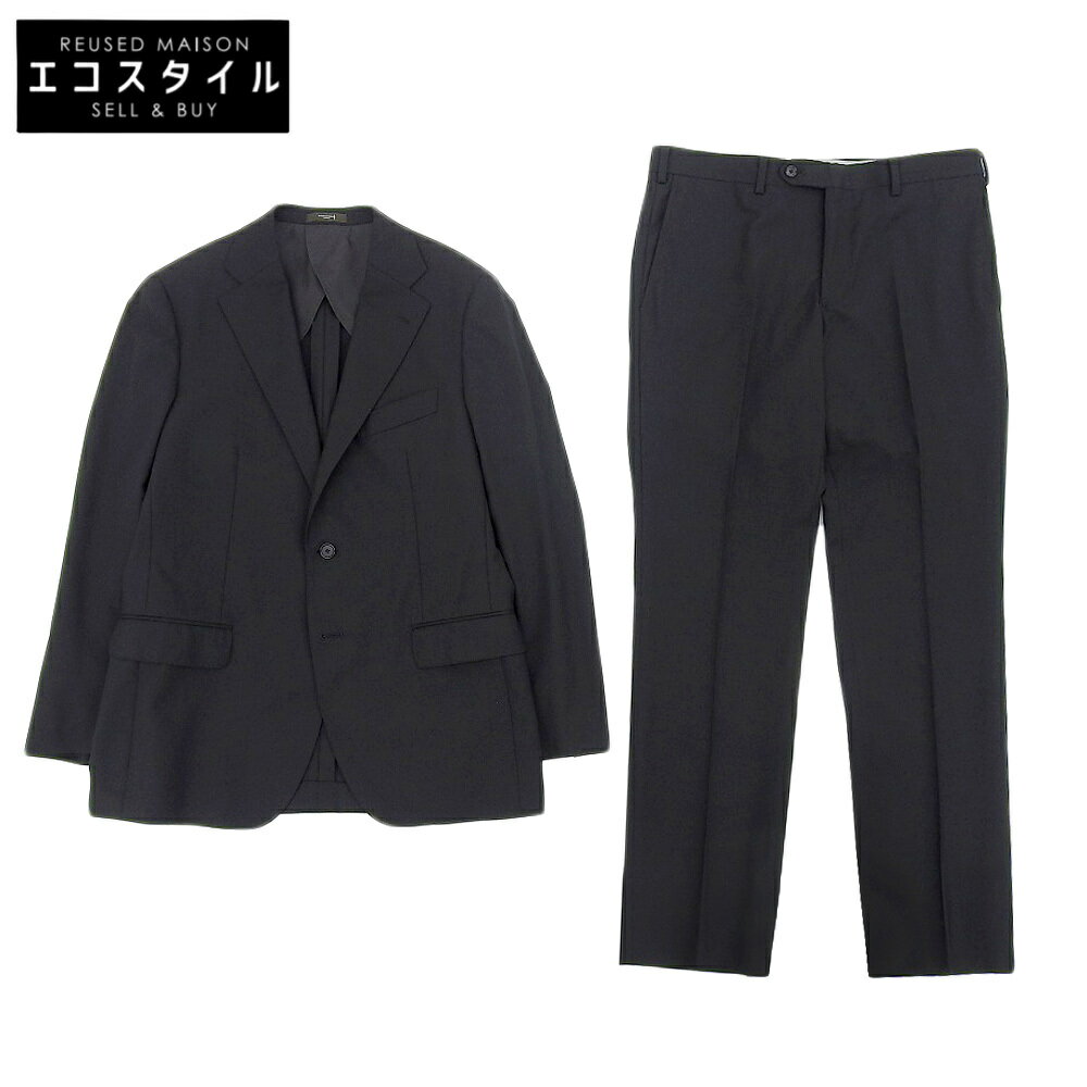 MACKINTOSH LONDON マッキントッシュロンドン MACKINTOSH LONDON マッキントッシュロンドン シングル 2つ釦スーツ メンズ ブラック 黒 40 スーツ 40 ブラック メンズ 【中古】