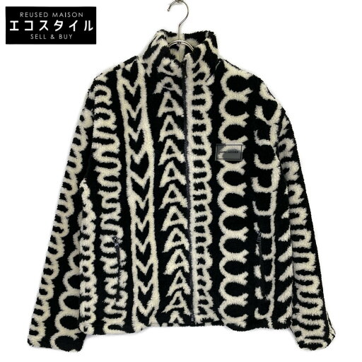 MARC JACOBS マーク ジェイコブス ブラック モノグラムフリースジャケット ジャケット M ブラック レディース 【中古】 MARC JACOBS マーク ジェイコブス ブラック モノグラムフリースジャケット ジャケット M ブラック レディース 【中古】