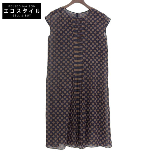 LANVIN ランバン 美品 LANVIN ランバン ドット ノースリーブ ワンピース レディース ネイビー×ブラウン 38 2682317 ネイビー/ブラウン ワンピース 38 ネイビー/ブラウン レディース 【中古】 LANVIN ランバン 美品 LANVIN ランバン ドット ノースリーブ ワンピース レディース ネイビー×ブラウン 38 2682317 ネイビー/ブラウン ワンピース 38 ネイビー/ブラウン レディース 【中古】