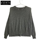 AIDA BARNI アイダバルニ グレー カシミヤ100 クルーネック セーター トップス S グレー レディース 【中古】(4)