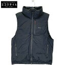 NANGA ナンガ ブラック AURORA TEX STAND COLLAR DOWN VEST ベスト M ブラック メンズ 【中古】