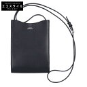A.P.C. アーペーセー 【美品】NECKPOUCH JAMIE カーフレザー ミニ ネックポーチ ブラック レディース 【中古】(4)