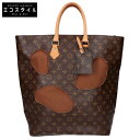 LOUIS VUITTON ルイヴィトン ×コムデギャルソン M40279 ウィズホールズ トートバッグ モノグラム レディース 【中古】