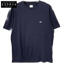C.P.COMPANY シーピーカンパニー 16CMTS068A ネイビー ロゴ刺繍カットソー トップス L ネイビー メンズ 【中古】