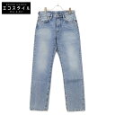 ACNE STUDIOS アクネ ストゥディオズ 1981F ライトブルーウォッシュ コットン ボタンフライ バギーフィットジーンズ ボトムス 27×32 ブル...