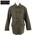 POLO RALPH LAUREN ポロ ラルフローレン 【新品同様/国内正規】MNPOTCT27620080 リバーシブル ツイードベンタイル ワーキング コート 40 カーキ メンズ 【中古】(4)