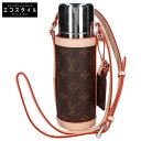 LOUIS VUITTON ルイヴィトン 新品同様 GI0518 モノグラム フラスクホルダー 水筒 魔法瓶 モノグラム/シルバー 【中古】