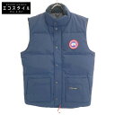 CANADA GOOSE カナダグース 4154M ネイビー フリースタイル クルーベスト ベスト M ネイビー メンズ 【中古】