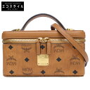 MCM エムシーエム MYZ8AVI01CO001 ロックスター ヴァニティケース 2wayバッグ コニャック レディース 【中古】