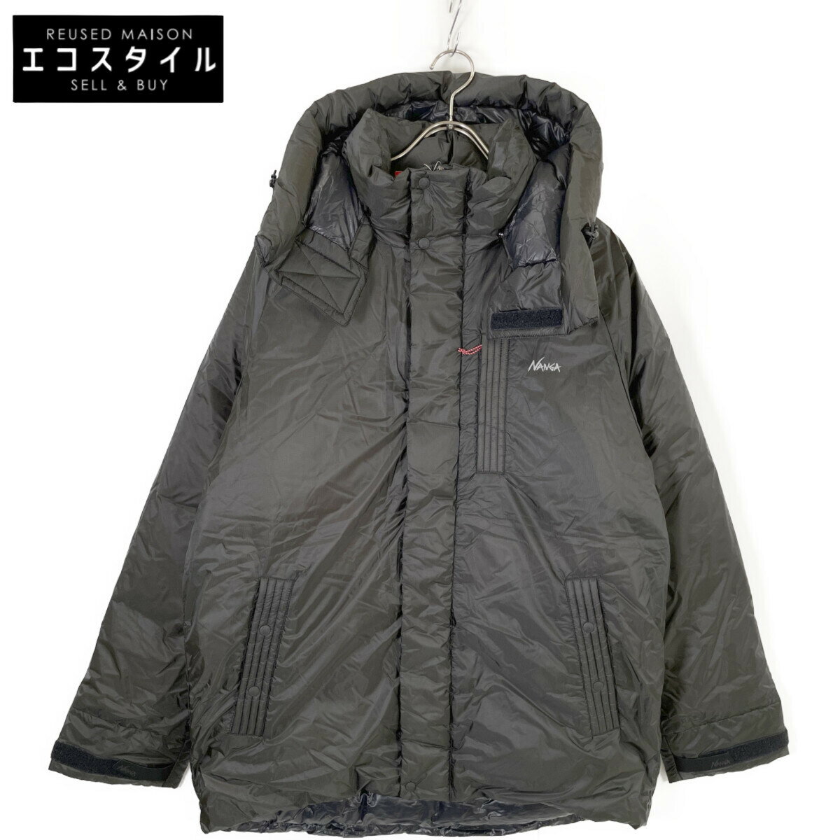 NANGA ナンガ AURORA TEX LIGHT UTILITY DOWN JACKET コート XL ブラック メンズ 【中古】