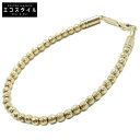 SJX エス ジェイ エックス 5GU0007 K18YG GLITTER BRACELET ブレスレット イエローゴールド メンズ 【中古】