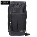 PORTER ポーター 703-08000 ヒート スリングショルダーバッグ/ ボディバッグ ブラック メンズ 【中古】