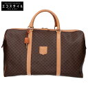 CELINE セリーヌ マカダム柄 ボストンバッグ ブラウン レディース 【中古】(4)