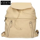 BRUNELLO CUCINELLI ブルネロクチネリ レザー ショルダーモニーレ装飾 バックパック/ リュック・デイパック イエロー レディース 【中古】