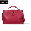 CELINE セリーヌ オールレザー 2WAYドクターバッグ ダレスバッグ ボストンバッグ ボルドー レディース 【中古】(4)