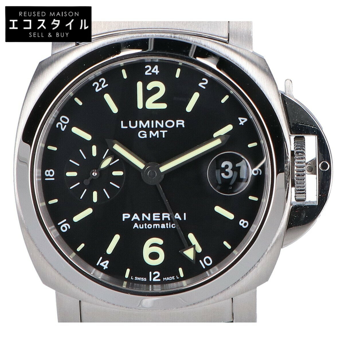 PANERAI パネライ PAM00244 OP6768 K番 ルミノールGMT 自動巻き 腕時計  ...