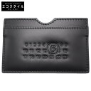 MM6 エムエムシックス 【美品】24AW SA5UI0008 P7183 T8013 レザーカードホルダー ブラック メンズ 【中古】