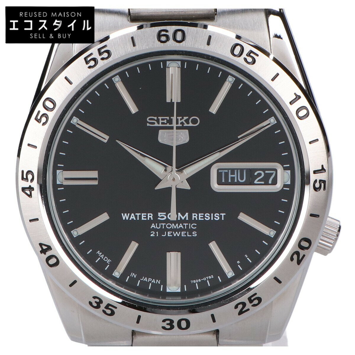 SEIKO セイコー 【美品】SNKE01J1 SEIKO 5 セイコーファイブ シースルーバック  ...
