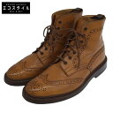 Tricker's トリッカーズ Tricker's トリッカーズ STOW ACORN ANTIQUE ブローグ カントリー ブーツ シューズ メンズ ブラウ...