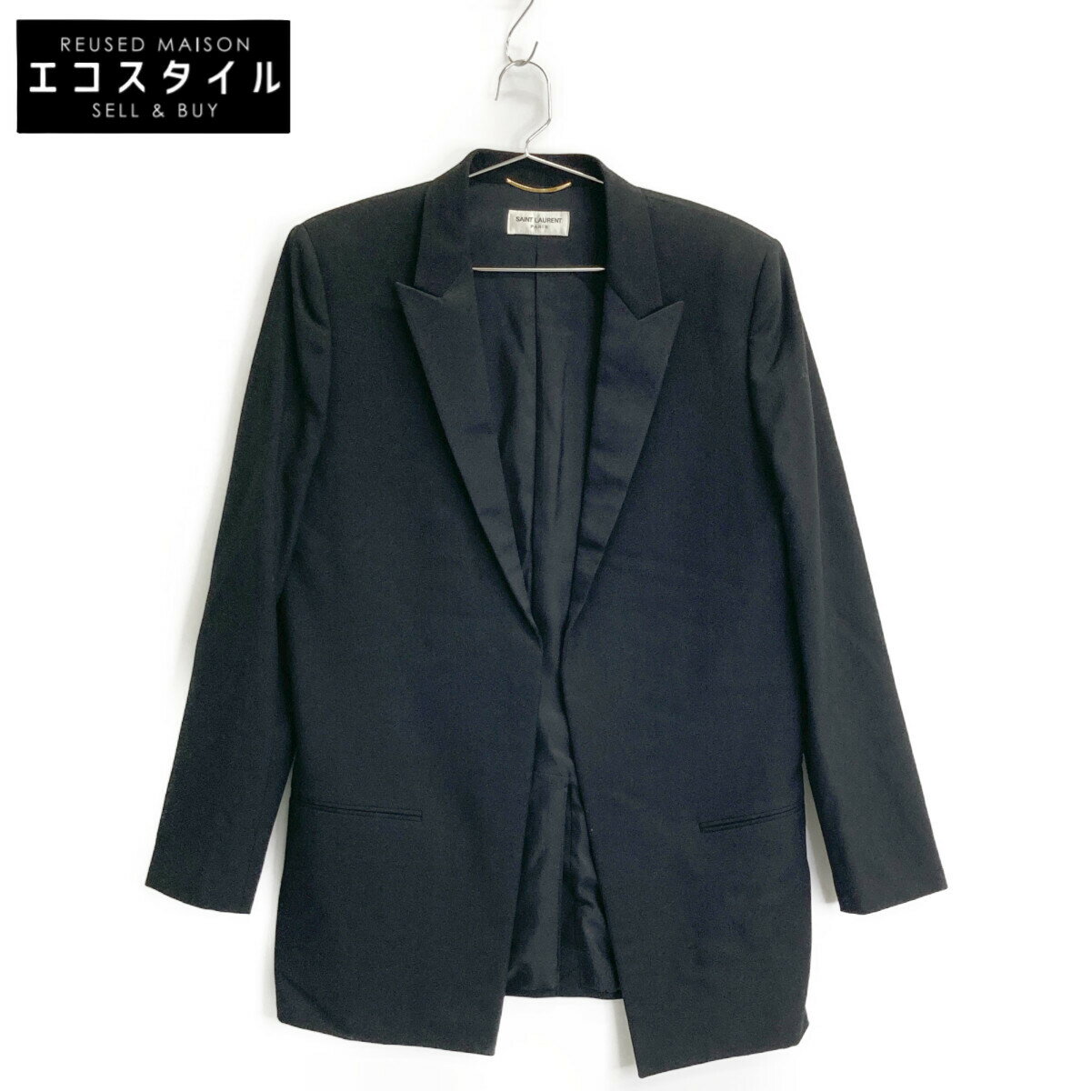 SAINT LAURENT PARIS サンローランパリ ブラック 515222 タキシードジャケット ジャケット F34 ブラック レディース 【中古】