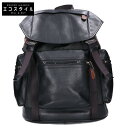 COACH コーチ F57477 パーフォレイテッド テイレン トレック リュック・デイパック ブラック メンズ 【中古】