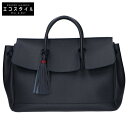 ACATE アカーテ ACT-OSTRO2-S オストロ マットカーフレザー フラップボストンバッグ トートバッグ ネイビー メンズ 【中古】